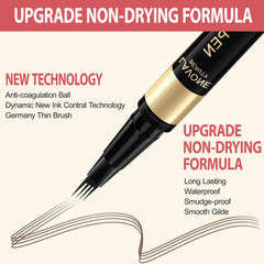 LAVONE Dual-ended Brush blends color for a soft, natural finish.