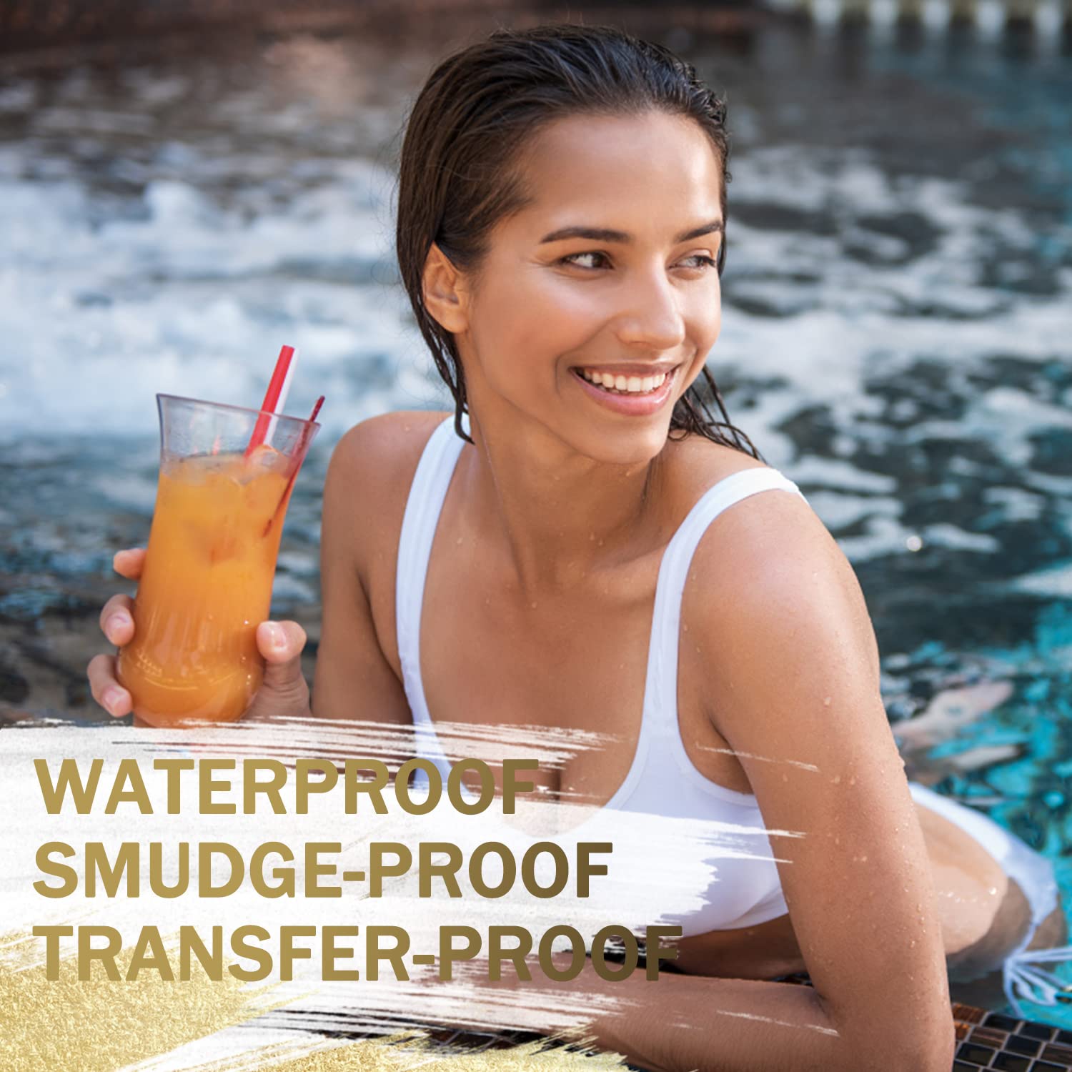LAVONE Waterproof formulas ensure smudge-proof wear in heat or humidity.