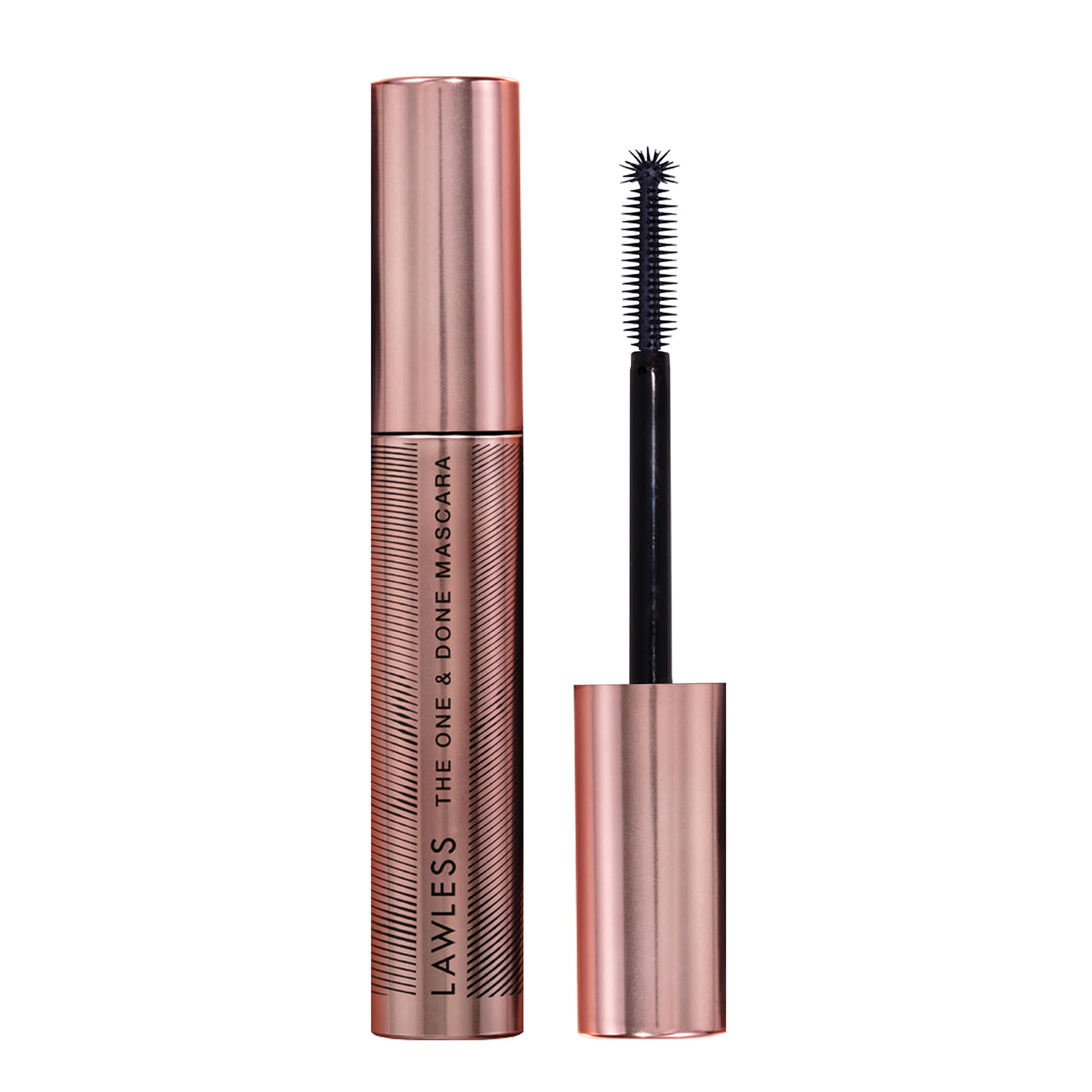 LAWLESS Mascara One y Listo, aplicador elastómero para volumen y definición.