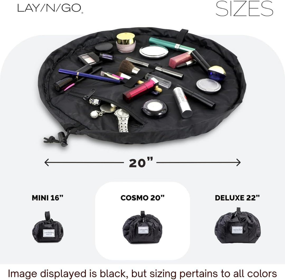 Lay-n-Go Cosmo lavado a máquina y duradero para viajes frecuentes.