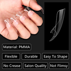 Laza Uñas Duck: uñas acrílicas transparentes para un acabado natural.