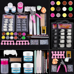 L-Bulice kit de uñas acrílicas para principiantes, inicio sencillo con todo en uno.