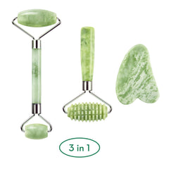 LDREAMAM kimkoo gua sha de jade para definir contornos y activar la piel.