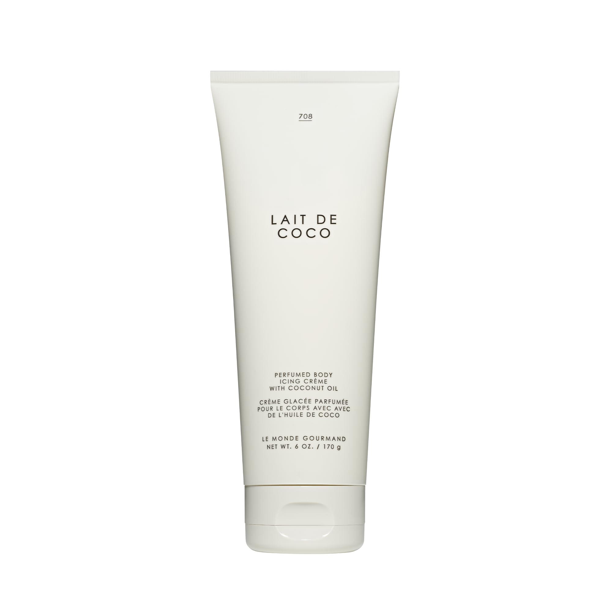 Le Monde Gourmand Lait de Coco, crema corporal perfumada con vainilla para piel suave.