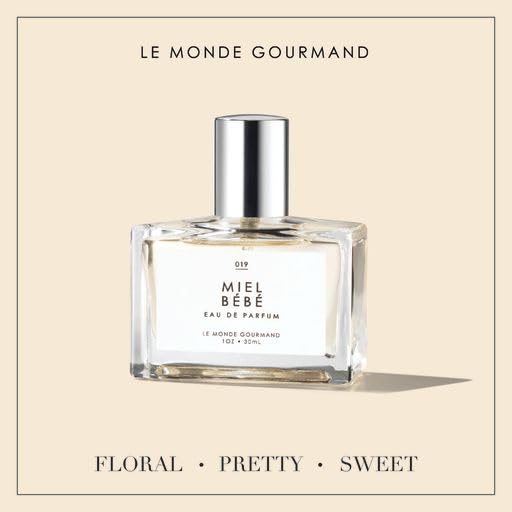 Le Monde Gourmand Miel Bébé elongated bottle showcases premium design