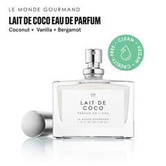 Notas de bergamota en Le Monde Gourmand Lait de Coco, sensación fresca.