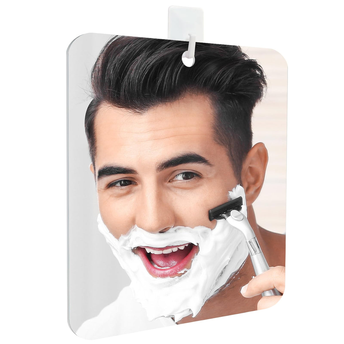 LeaOcaao espejo-ducha antivaho con visión nítida para afeitarse en la ducha