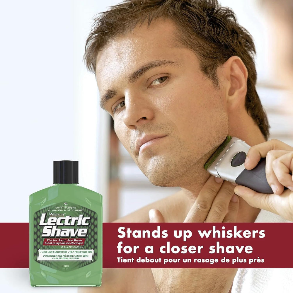 Lectric Shave Pre-Shave Original, preparación rápida de la piel antes del afeitado.