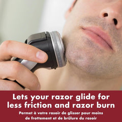 Lectric Shave Pre-Shave Original, textura cremosa para aplicar con facilidad.