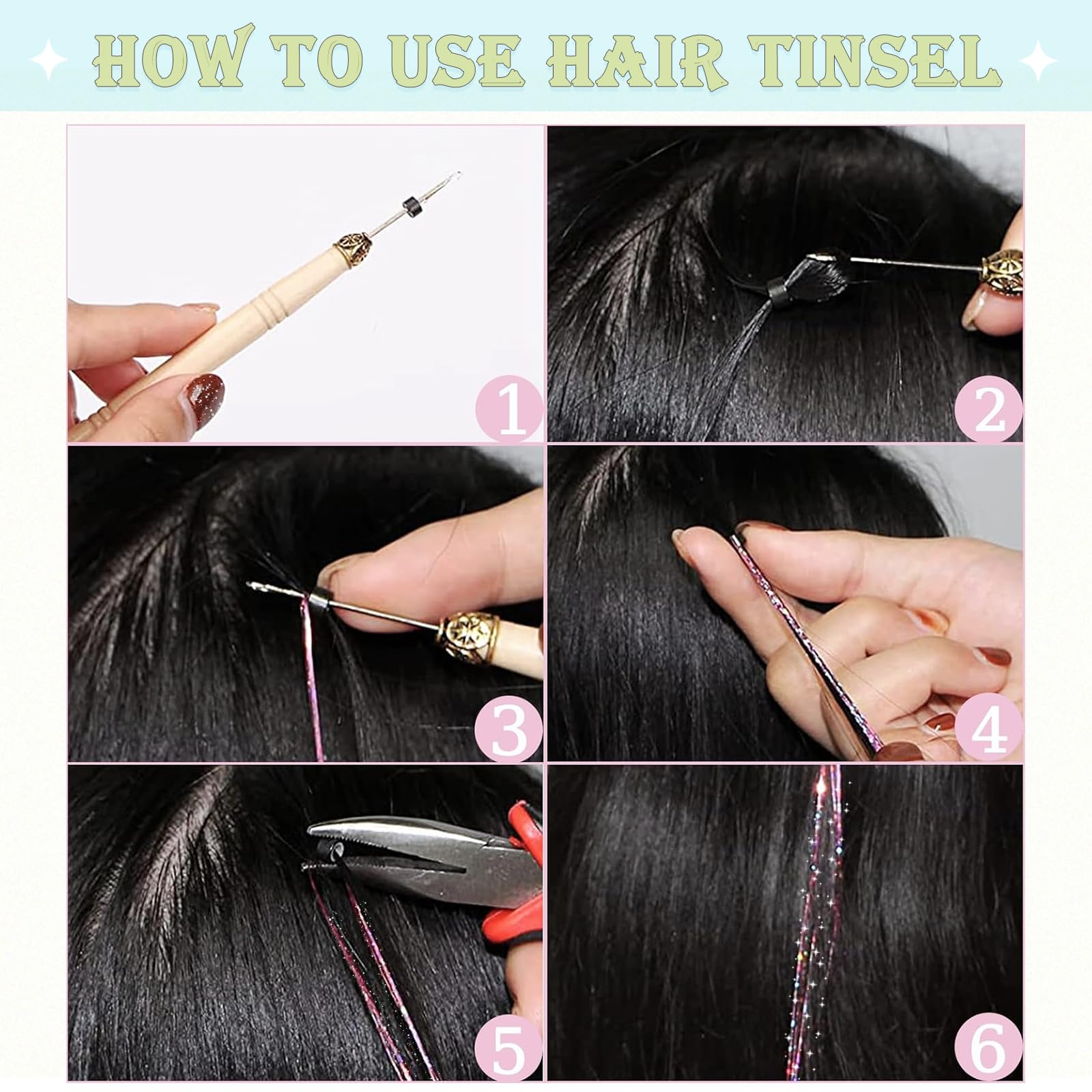 LEDIZE gomas elasticas multicolor: combinan con cualquier color de cabello.