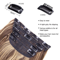 LEEONS extensiones sintéticas, sin olor químico, suave al tacto y cómodo de usar.