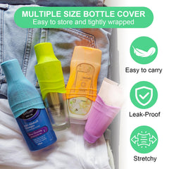 Leevanoo cubiertas silicona anti-fugas para viaje, protegen tus líquidos en equipaje.