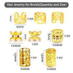 LEILEIXI accesorios oro para rastas: durabilidad y uso reutilizable.