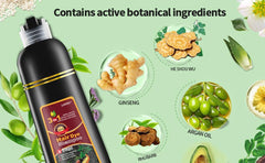 Ingredientes naturales y aceite de oliva para nutrir mientras coloreas.