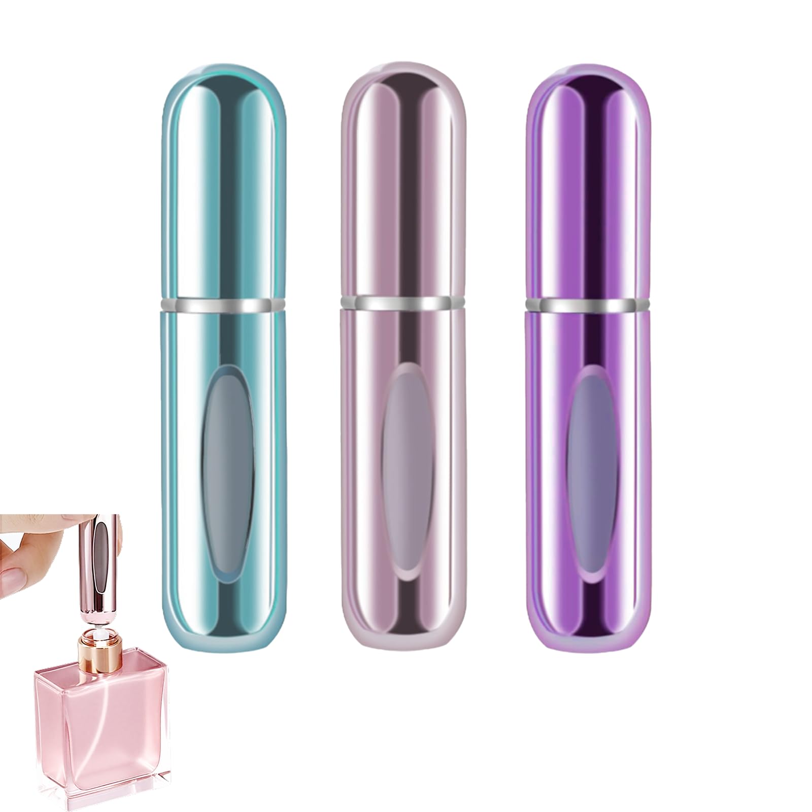 Botella de perfume de viaje LERAO 5 ml, compacto para bolso.