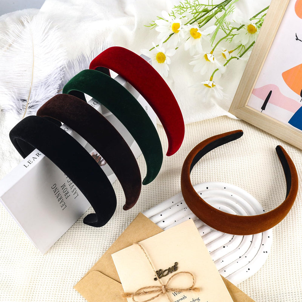 Conjunto de 5 diademas Lestp de terciopelo, opciones para combinar outfits.
