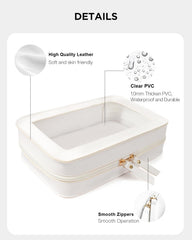 LETGO bolsa cosméticos transparente para aeropuertos, visualiza rápidamente tus productos.