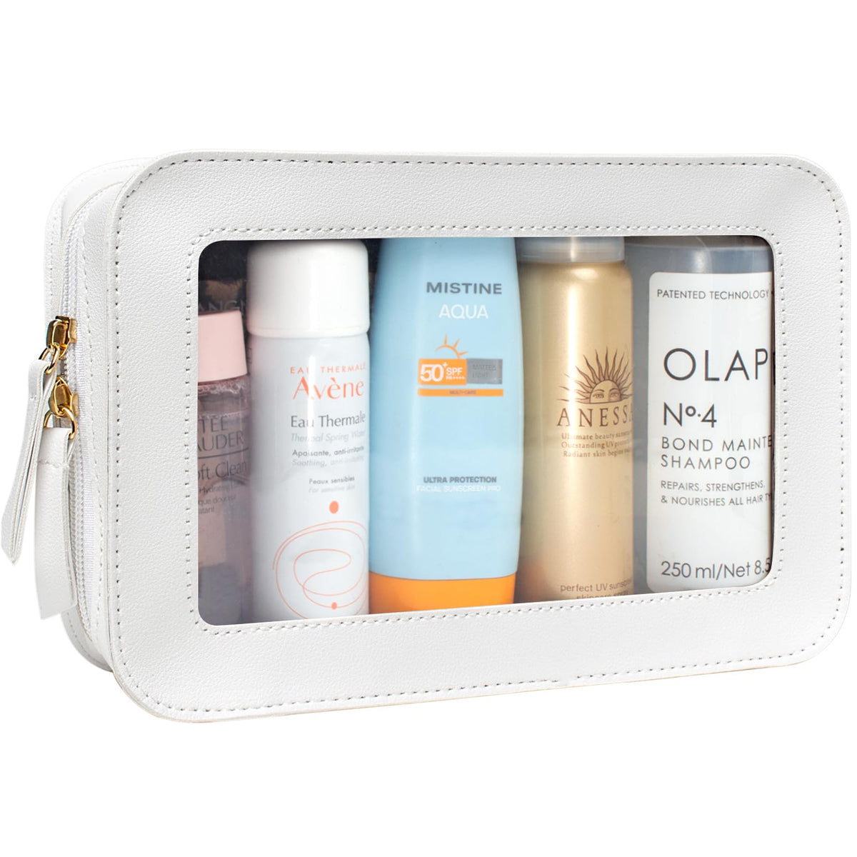 LETGO bolsa higiene transparente para viaje, facilita ver y encontrar productos rápidamente.