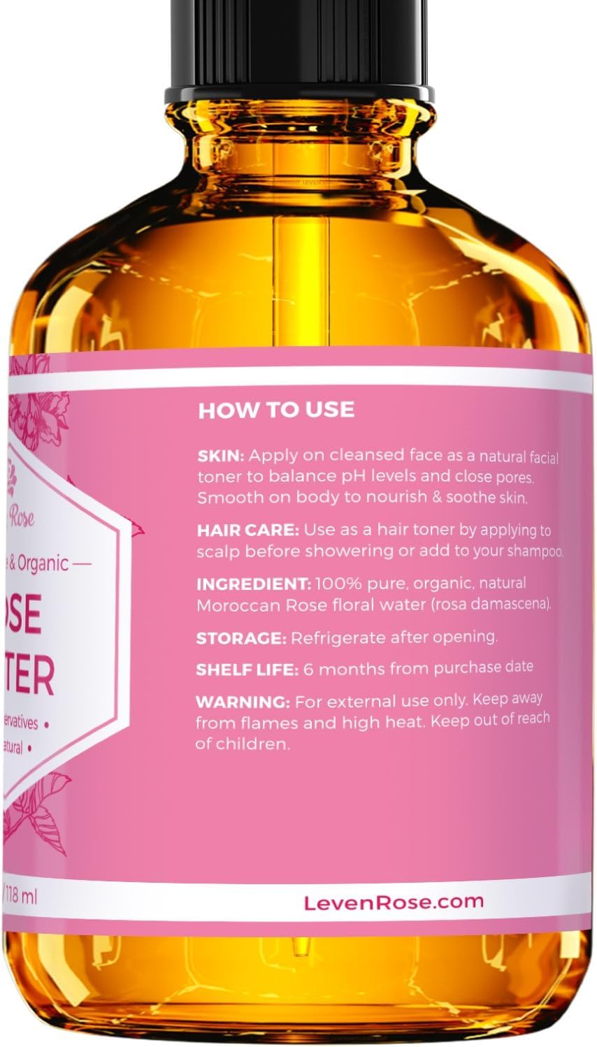 Leven Rose spray para refrescar la piel en cualquier lugar diurno.