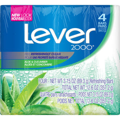 Lever 2000 barra jabón Aloe Pepino para piel limpia y fresca.