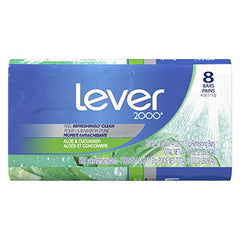 Jabón Lever 2000 Original Fresh, barra de limpieza suave para uso diario.