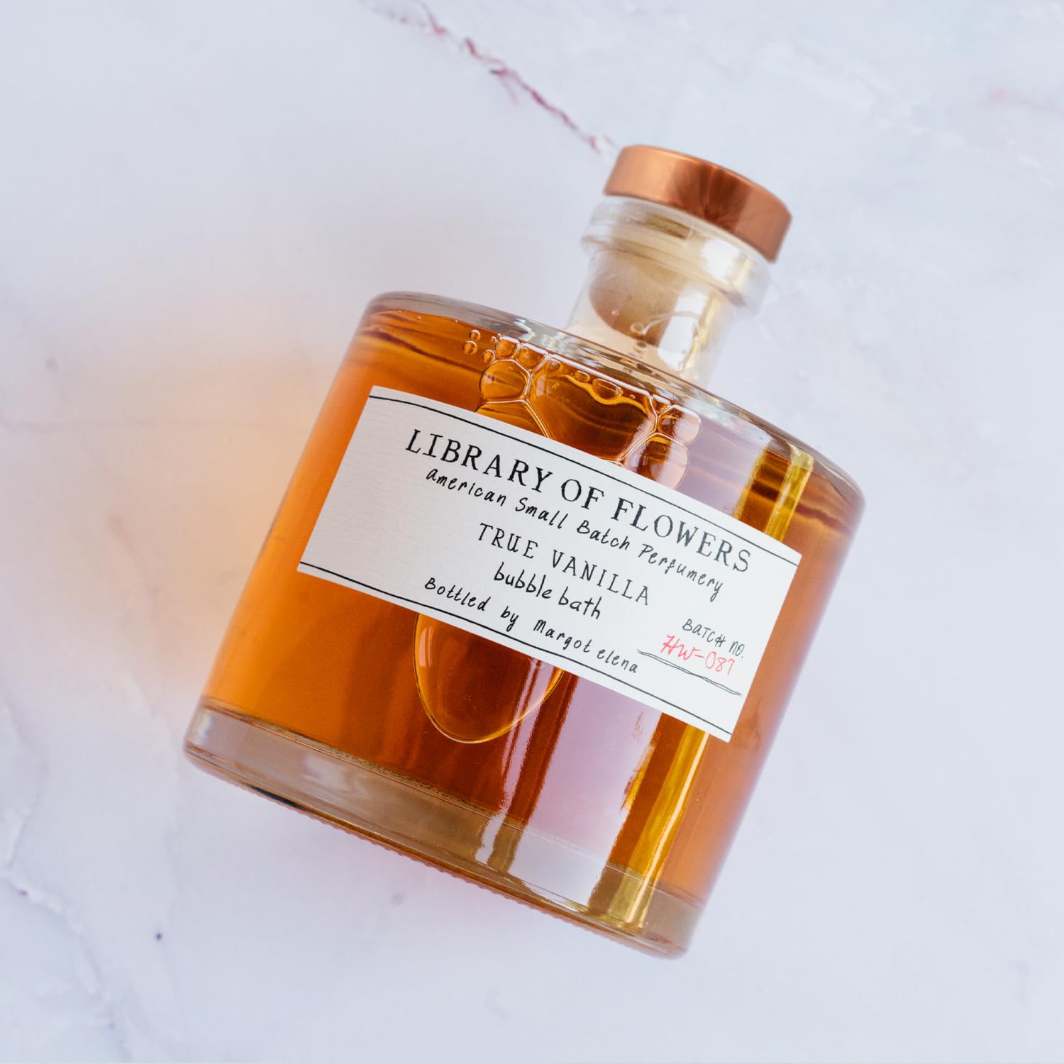 Library of Flowers True Vanilla Bubble Bath relajación sensorial tras el baño