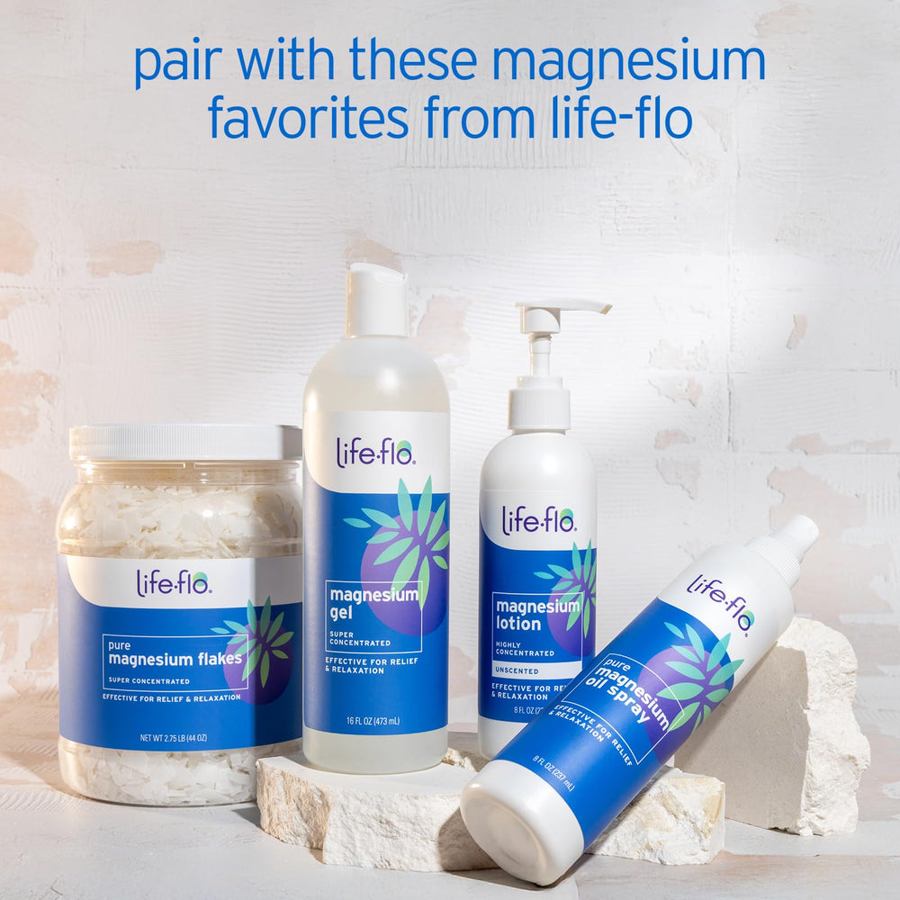 LIFE-FLO Magnesium Lotion uso diurno para revitalizar el cuerpo
