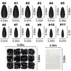 Lifextol adhesivos para uñas, cinco hojas para ajuste preciso