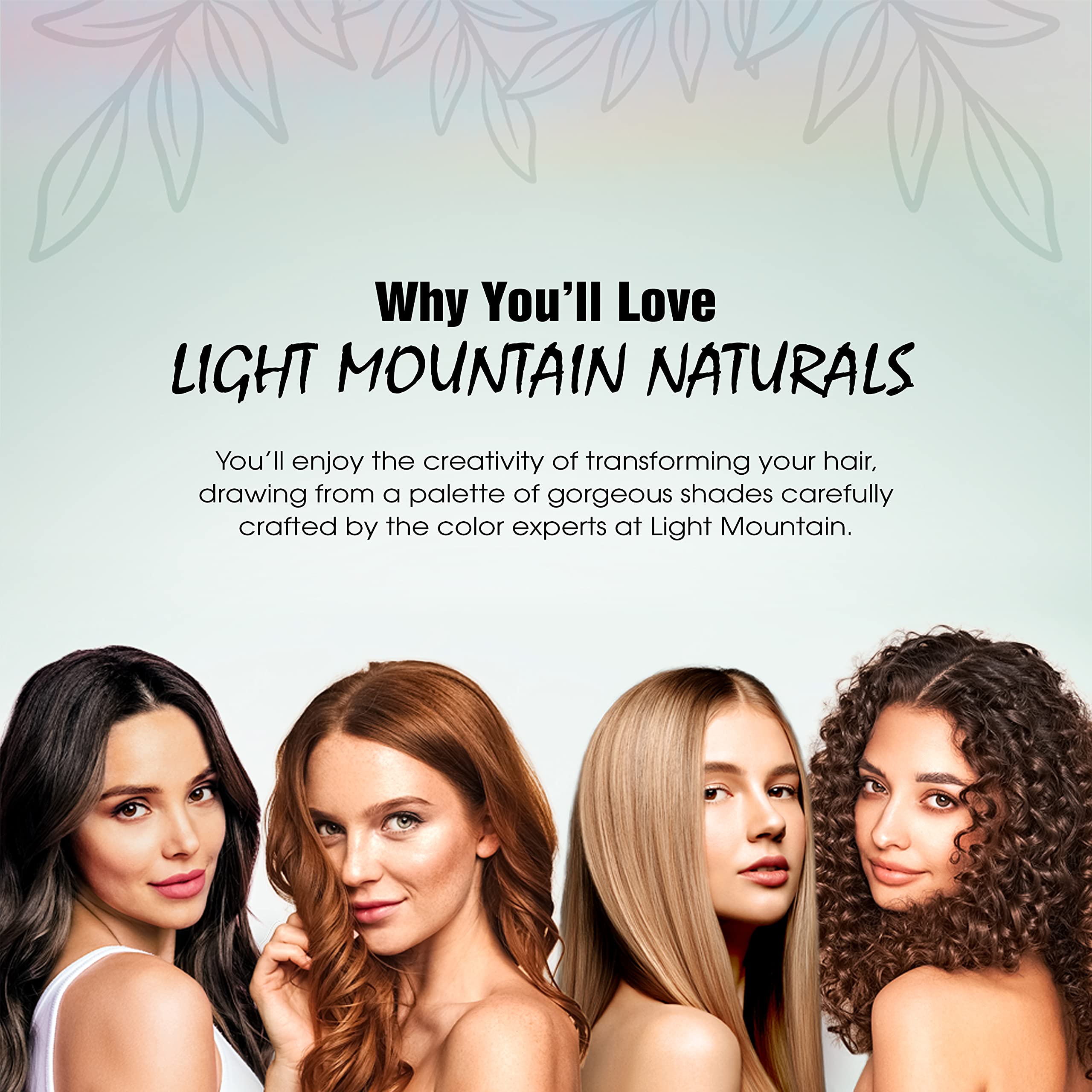 LIGHT MOUNTAIN Henna Color gorro incluido para protección durante la aplicación.