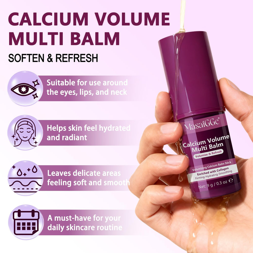 liiutry Calcium Multi Balm aplicación rápida en barra, hidrata profundamente.
