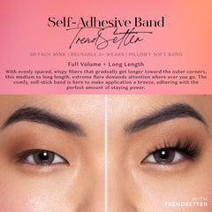 Lilly Lashes 3D banda activada por calor facilita la reutilización de pestañas.