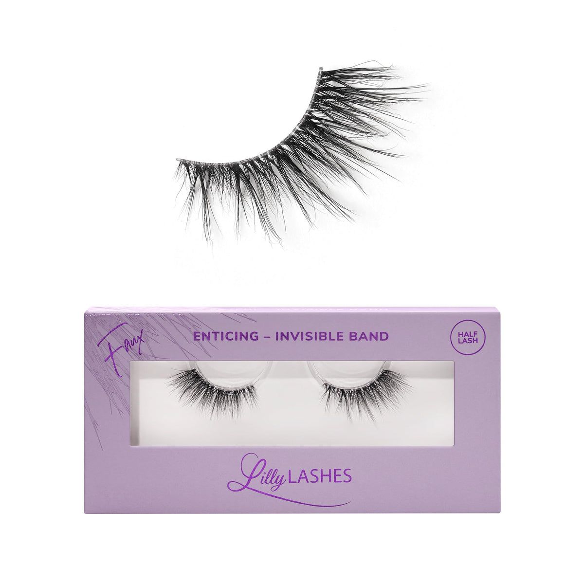 Pestañas Lilly banda invisible para acabado natural.