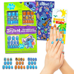 Pegatinas de uñas Stitch de Lilo para crear diseños divertidos en fiestas.