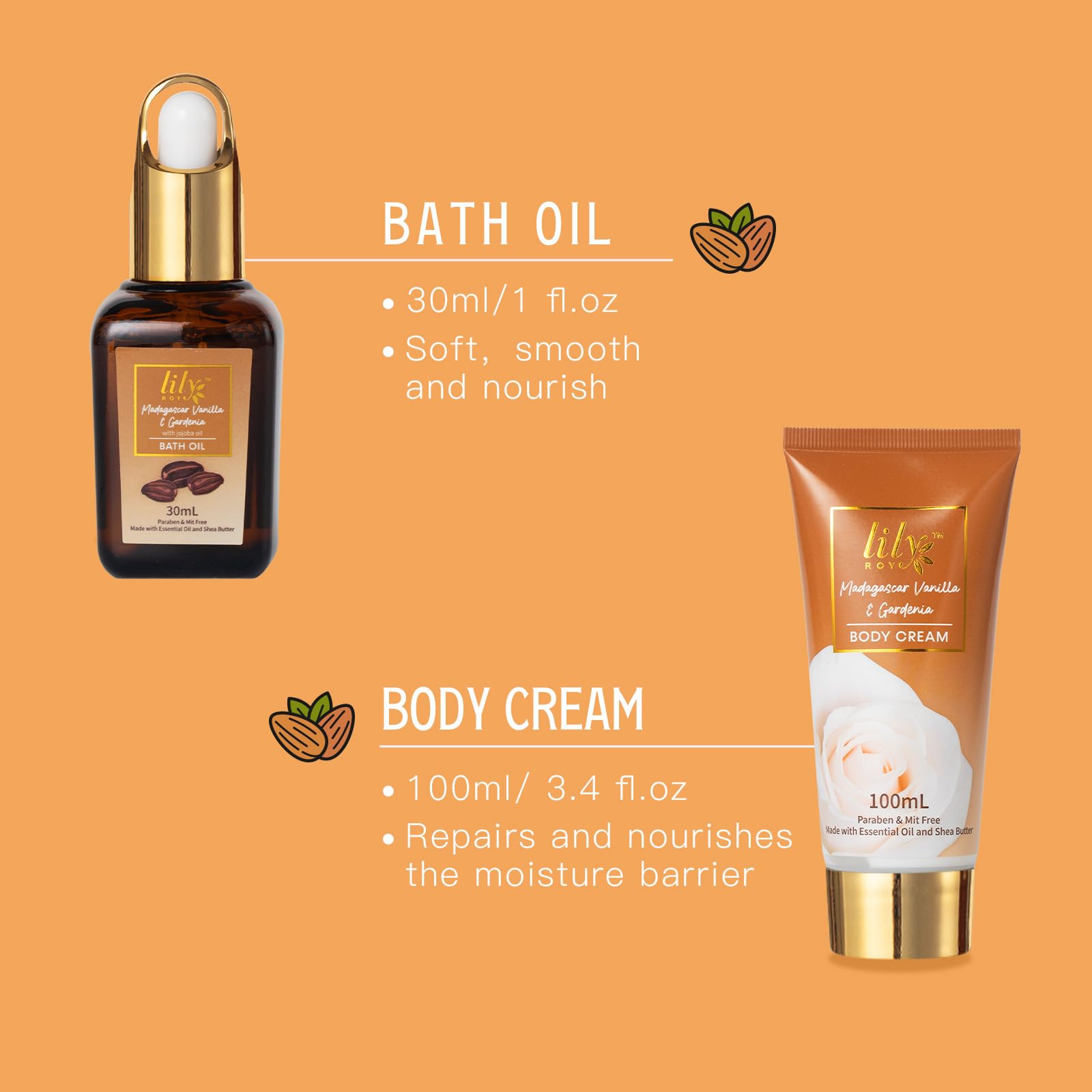 LILY ROY aceite-bano, mezcla de aceites esenciales para spa en casa