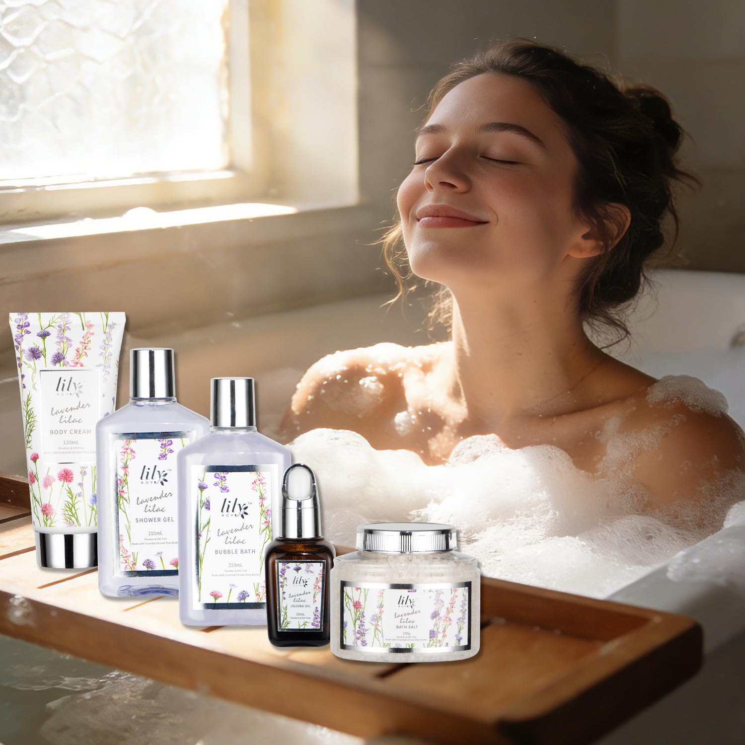 LILY ROY crema-corporal hidrata y suaviza tras la ducha con manteca.
