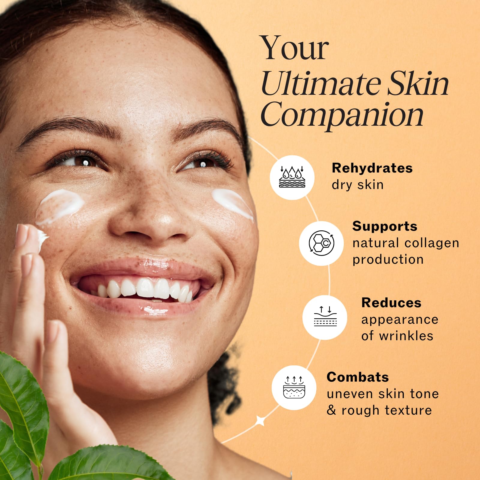LilyAna Naturals con ácido hialurónico ofrece hidratación profunda para la piel.