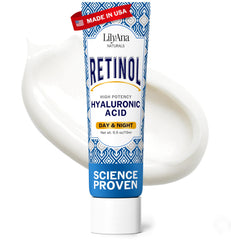 Crema facial con retinol de LilyAna Naturals para piel suave y firme.