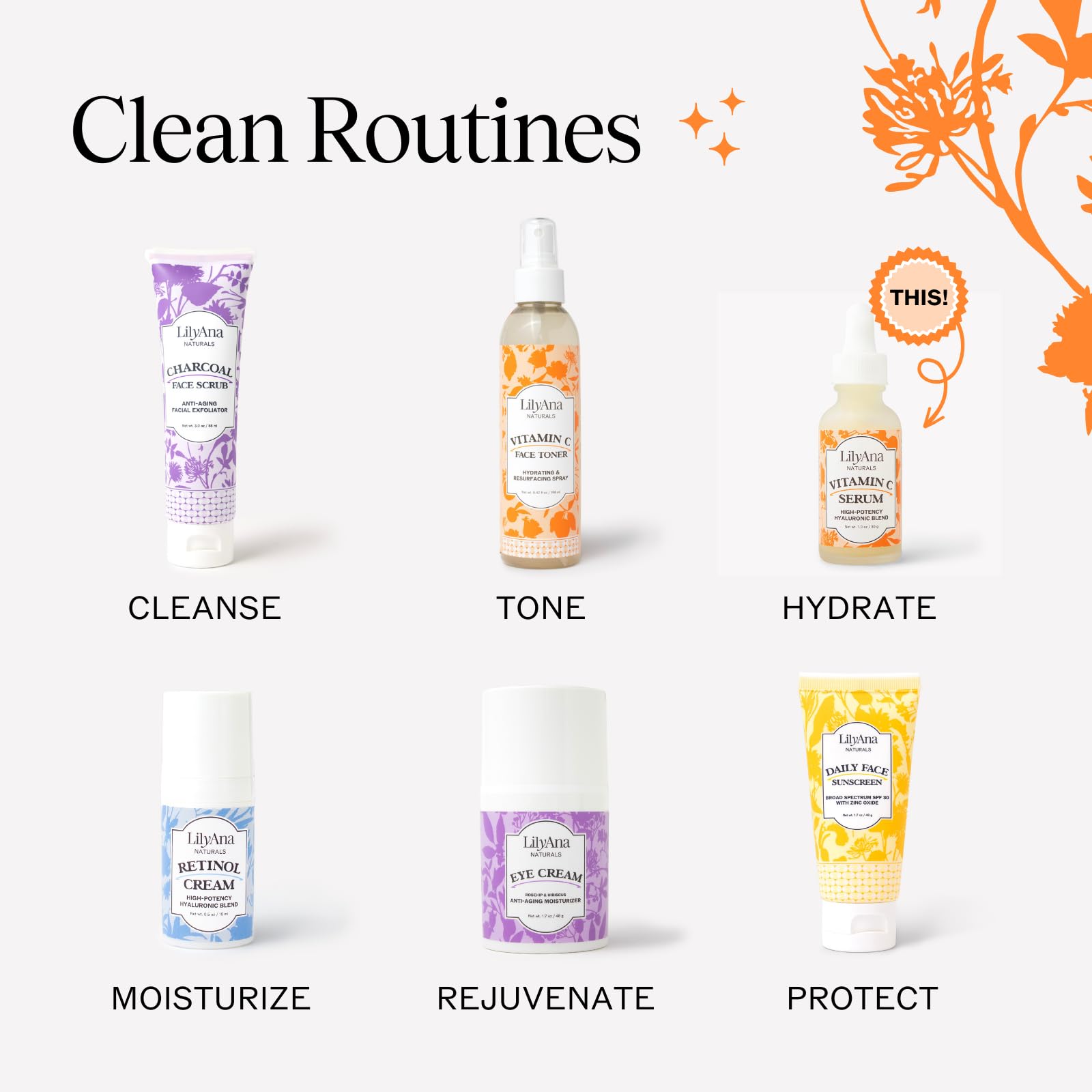 LilyAna Naturals Vitamin C Serum skin application glow for vibrant complexion