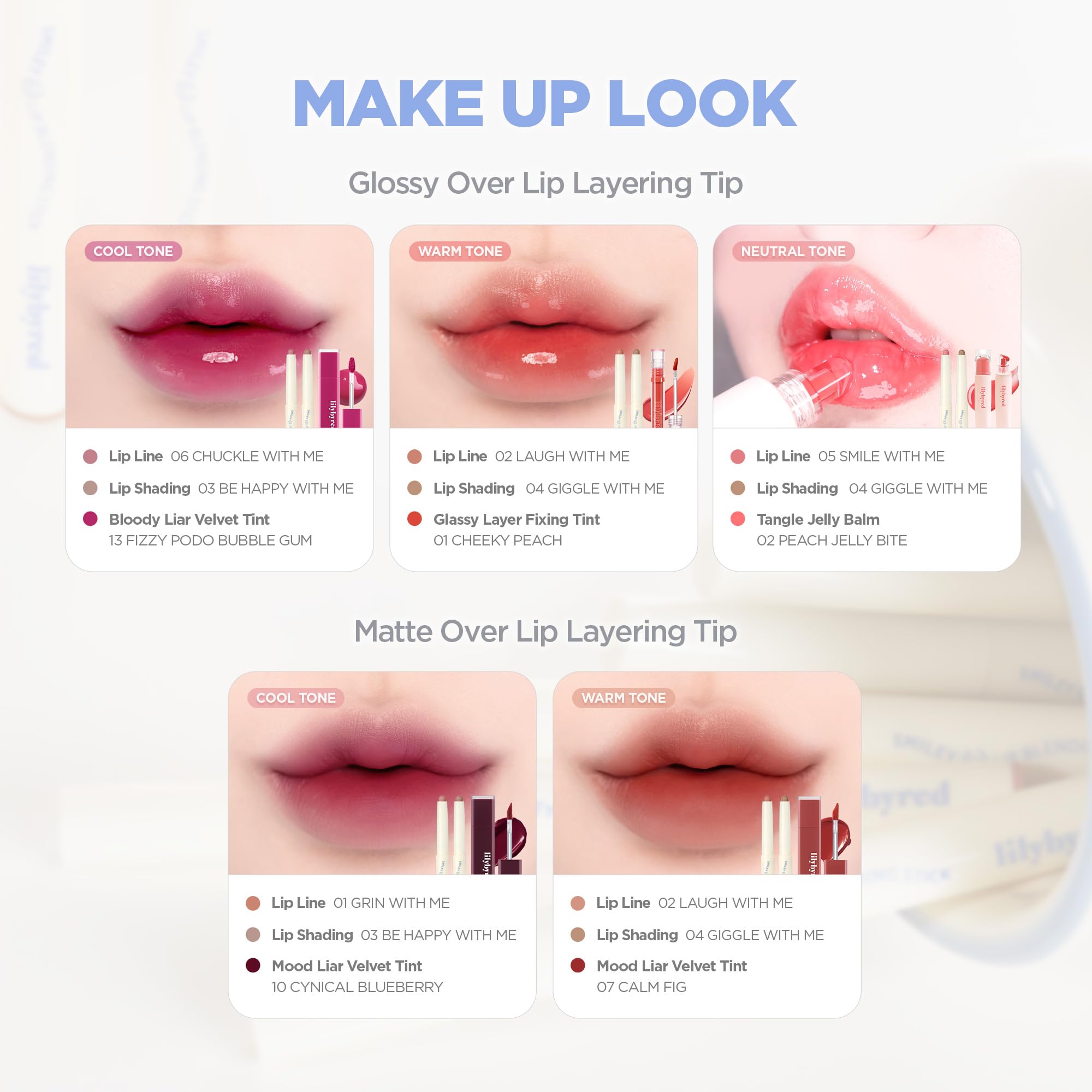lilybyred Smiley Lip Blending Stick matte finish for all-day wear.