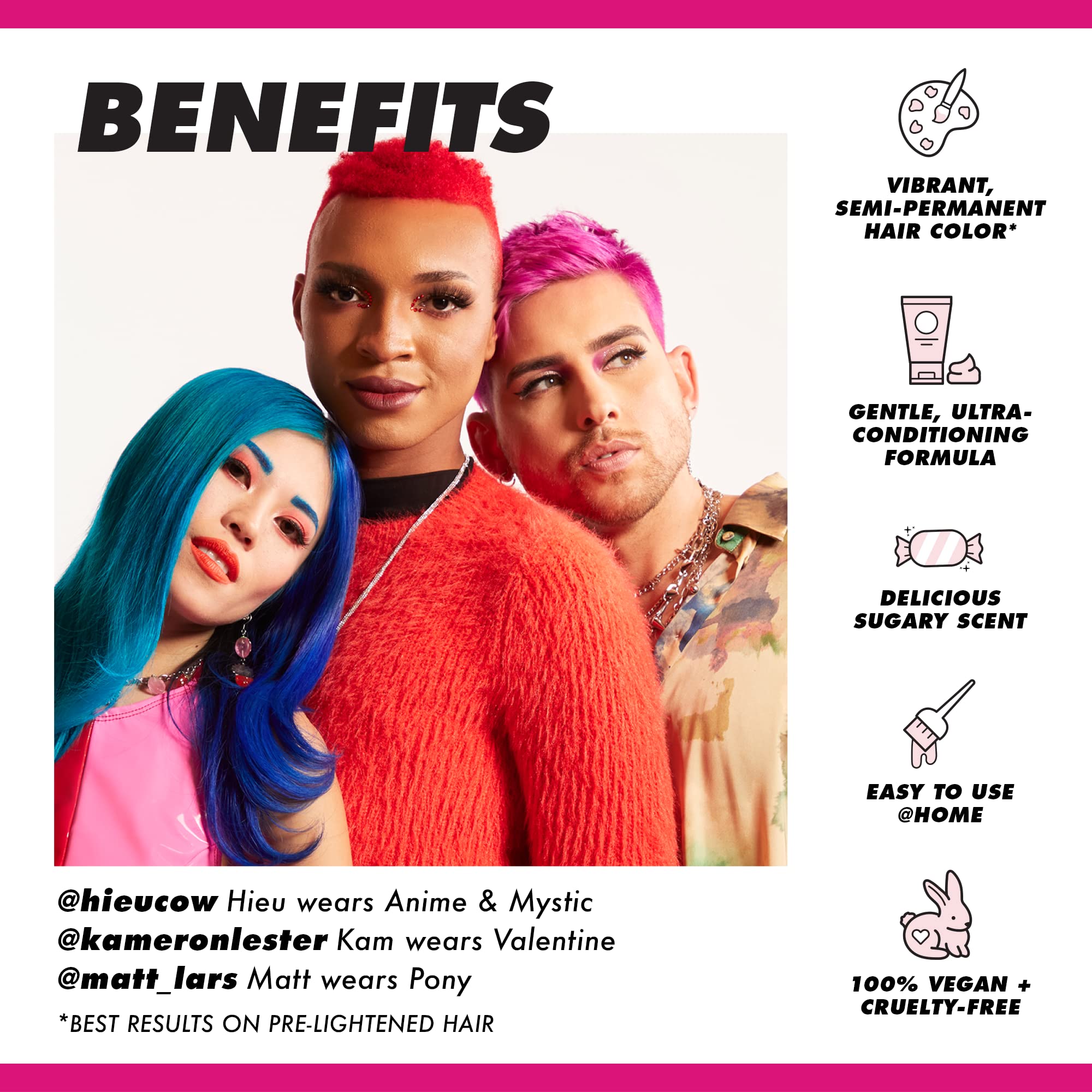 Lime Crime Chocolate Cherry: color saturado deja tono burgundy intenso en cabello.