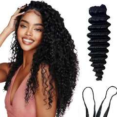 Limited Beauty, onda profunda en cabello crochet, acabado natural y movimiento suave.