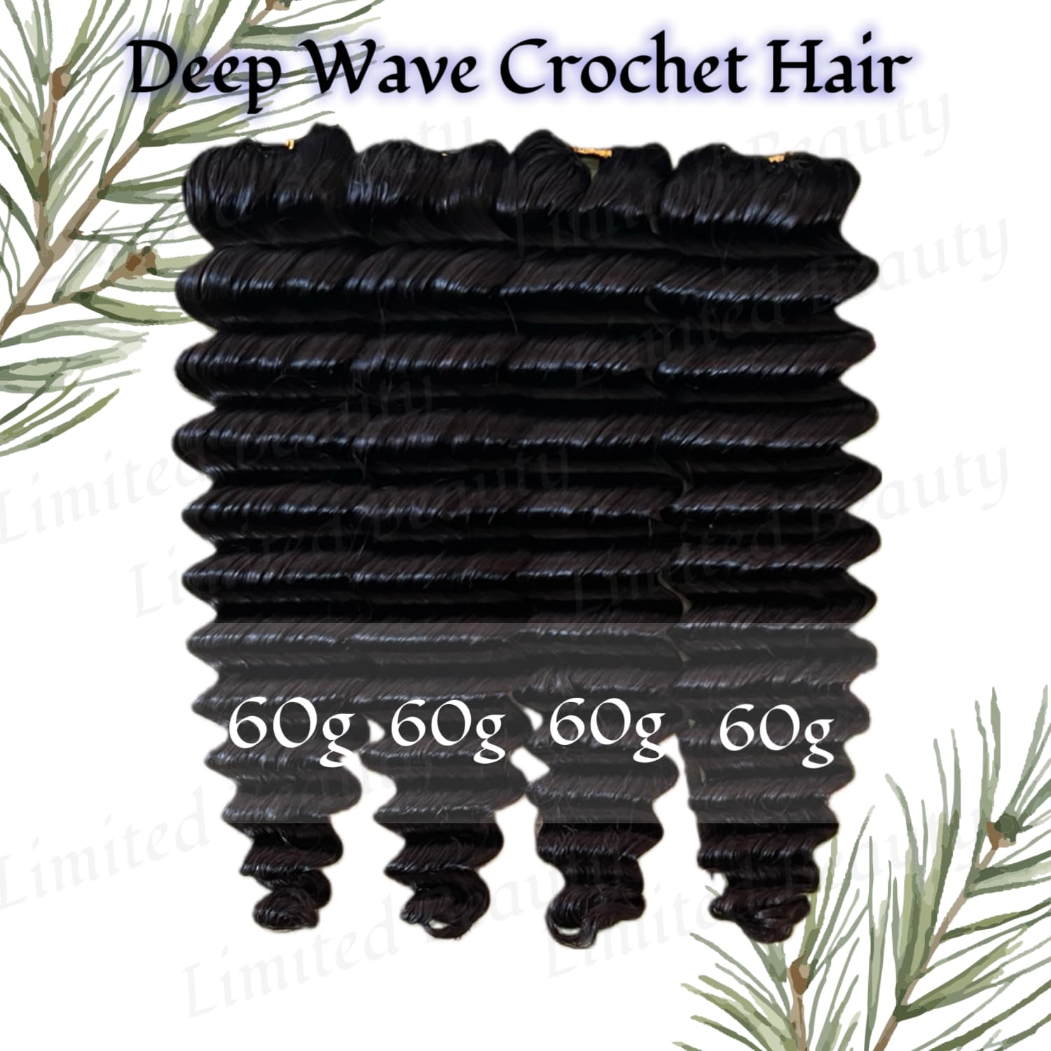 Limited Beauty, textura natural de cabello humano para tacto suave.