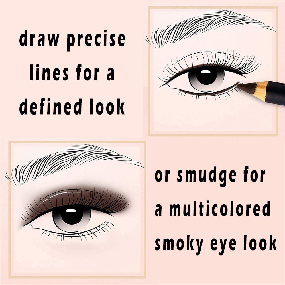 Linble lápiz delineador de ojos marrón mate para looks naturales.