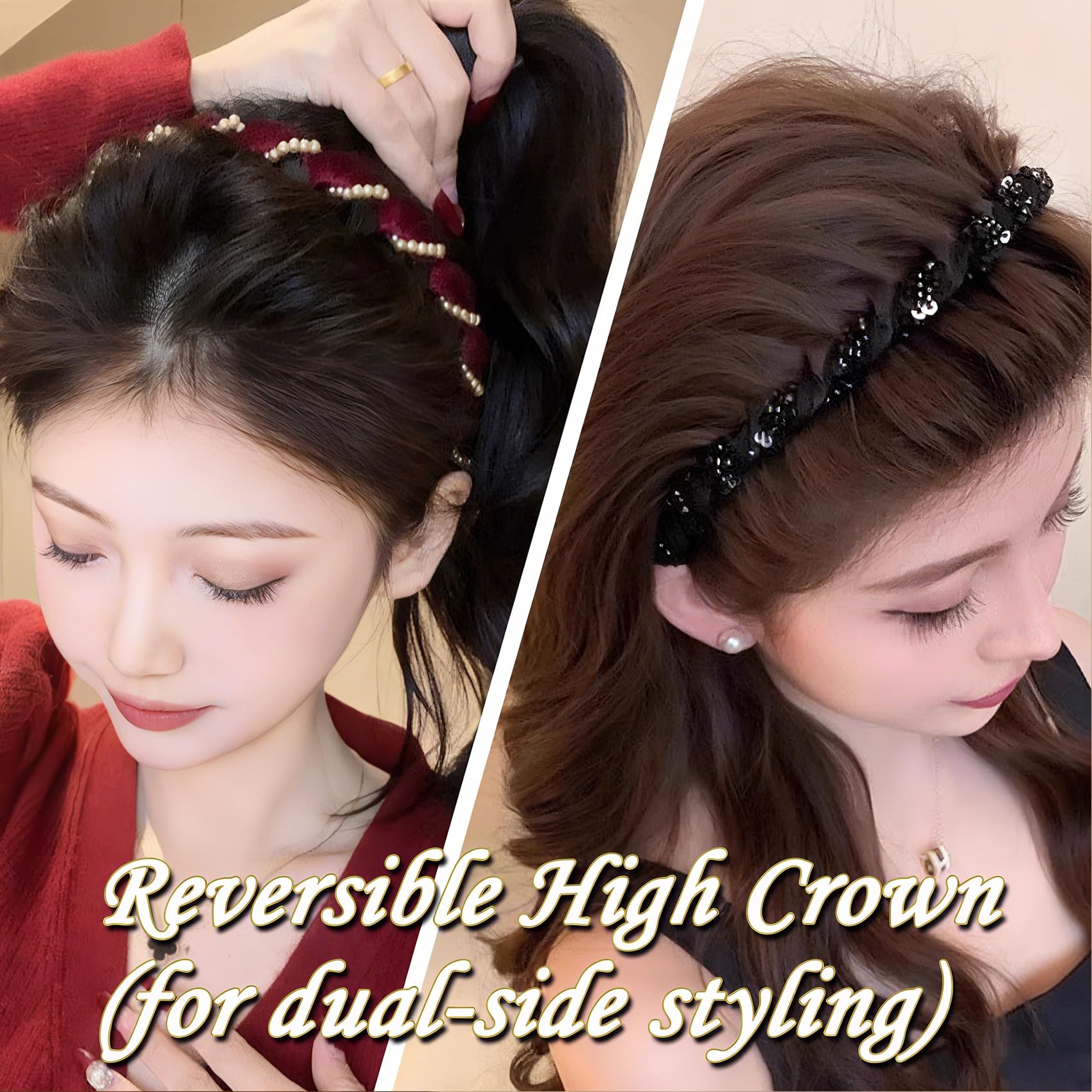 LINBLIF diadema ajustable, una talla compatible con todas.