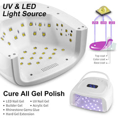 Linssy lámpara UV-60W con panel reflectante magnético para comodidad