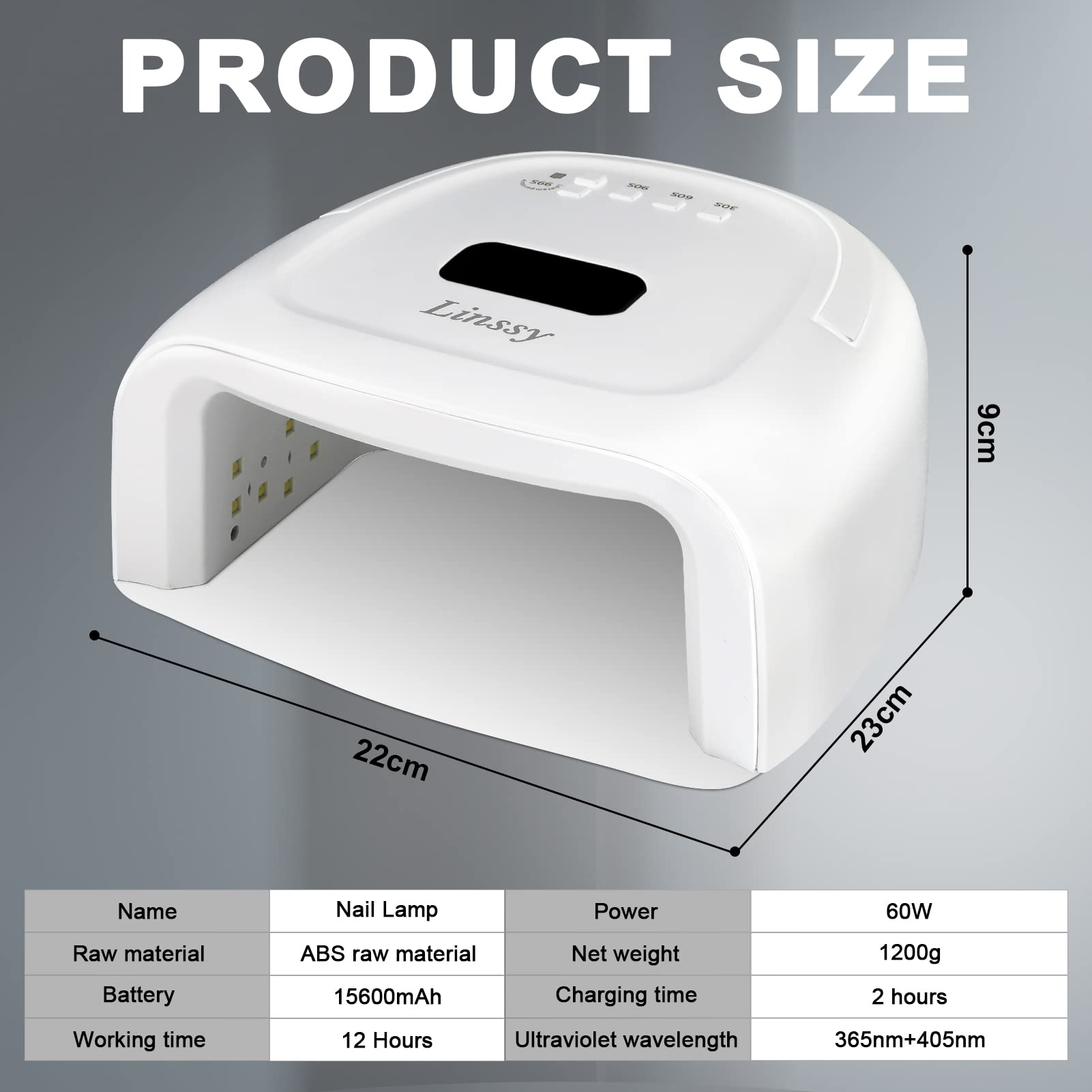 Linssy lámpara UV-60W para uso doméstico u oficina