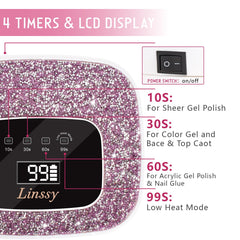 Linssy lámpara UV-LED portátil y recargable ideal para viaje.
