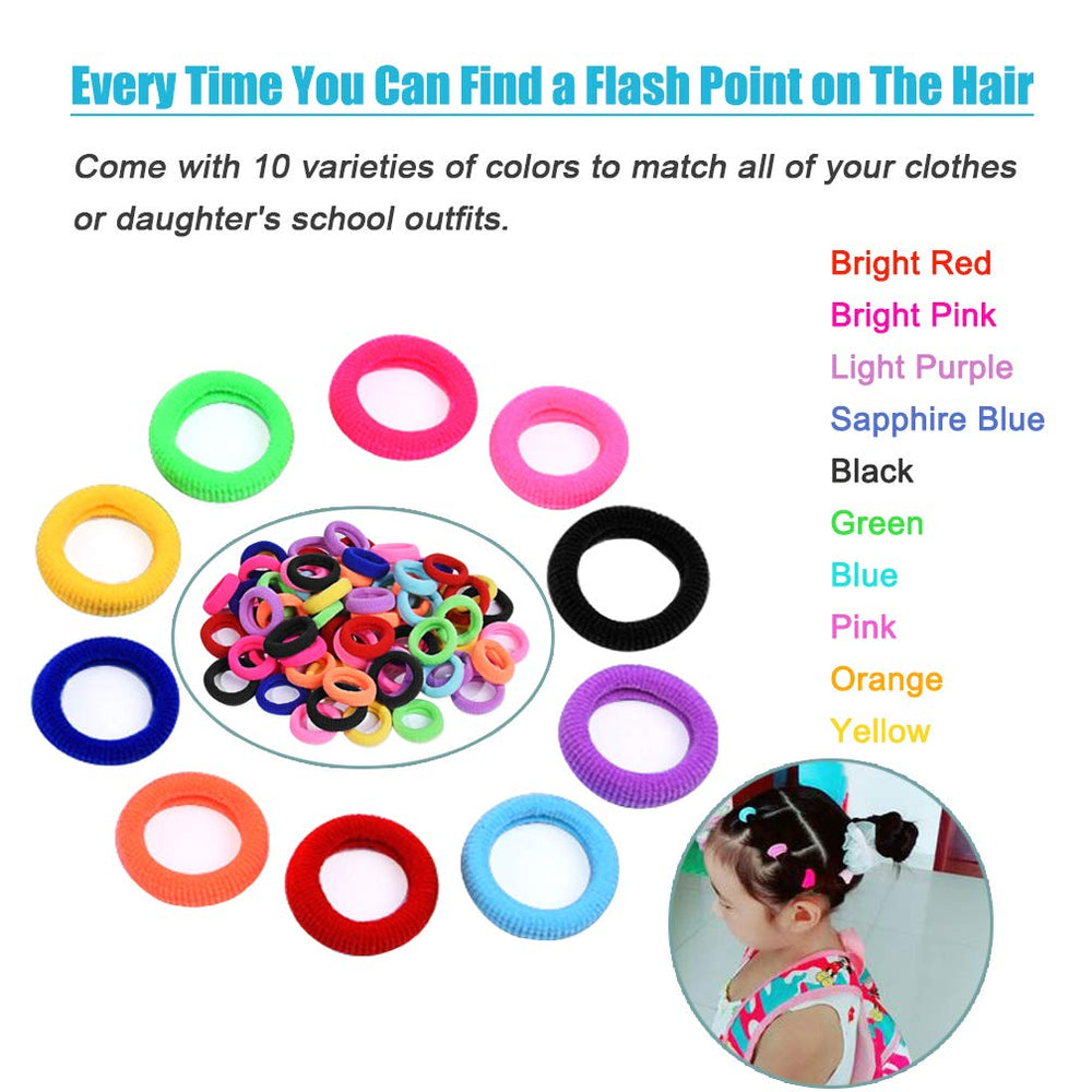Lintopos cintas de pelo multicolor para niñas pequeñas con ajuste seguro.