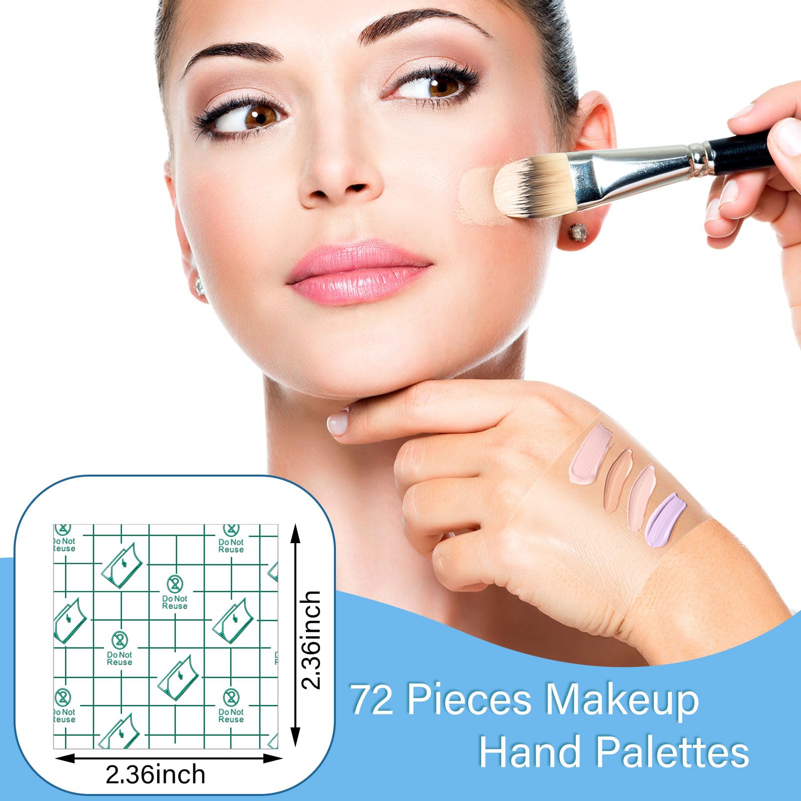 Linyuthia paleta mano desechable para retoques rápidos en maquillaje.