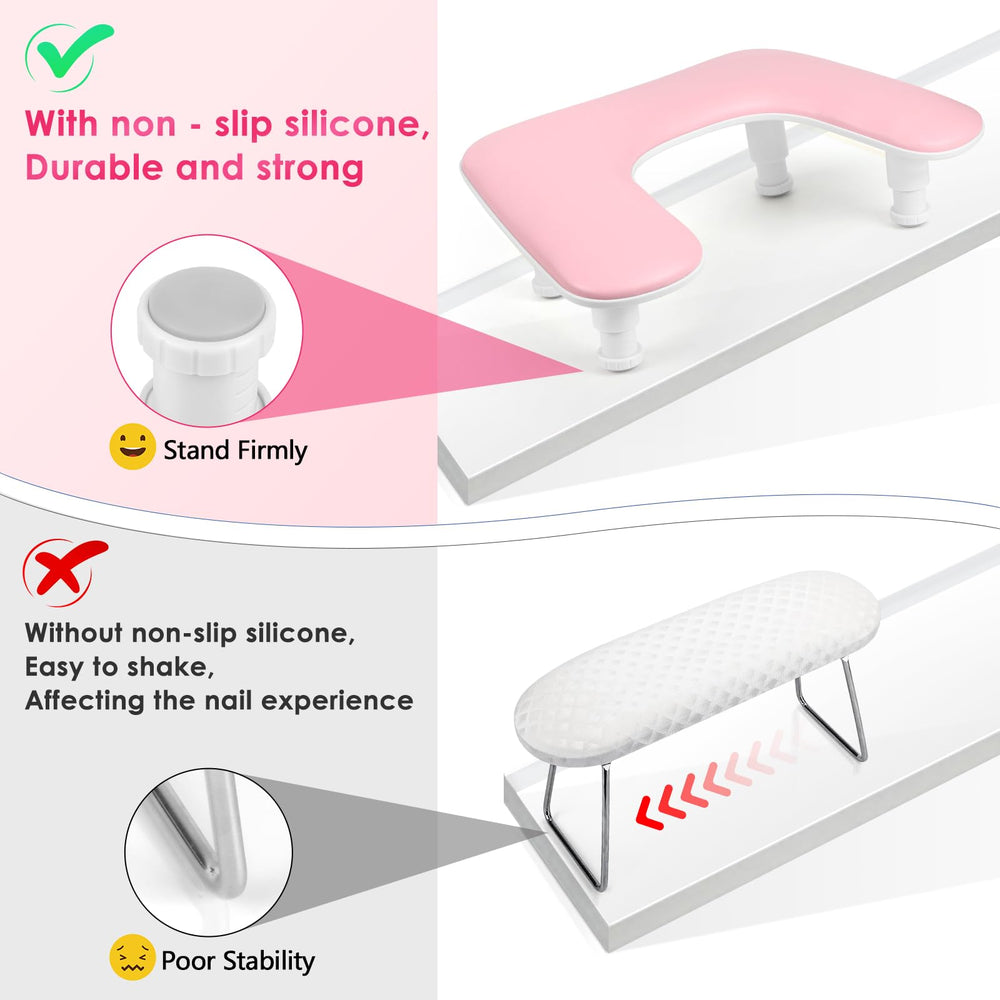 LIONVISION Cuero PU rosa resistente al sudor y aceites, fácil de limpiar